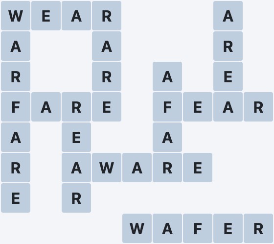 Wordscapes Twilight - View - level 2158 puzzle answer