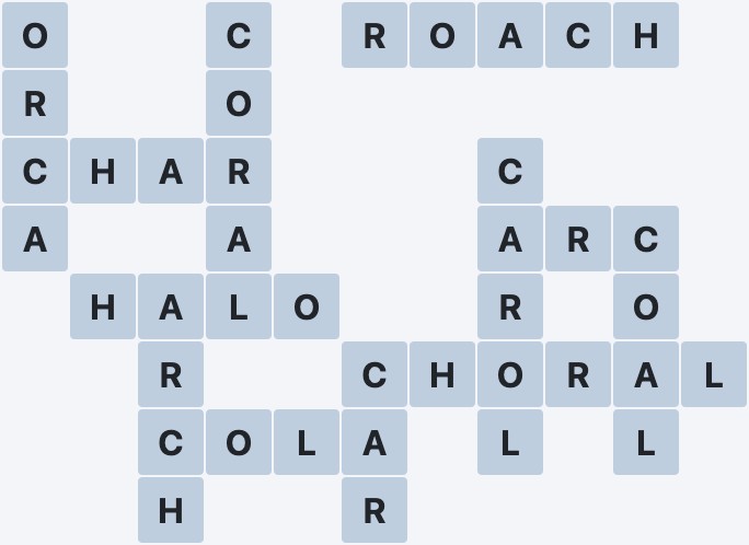 Wordscapes Marsh - Red - level 2206 puzzle answer