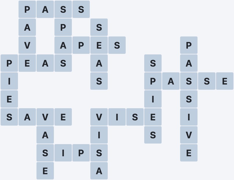 Wordscapes Tide - Calm - level 2438 puzzle answer