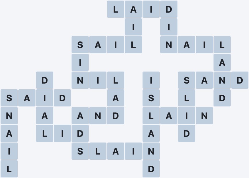Wordscapes Tide - Float - level 2471 puzzle answer