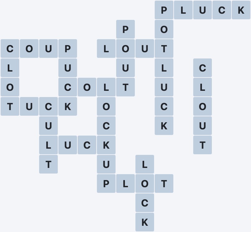 Wordscapes Passage - River - level 2496 puzzle answer