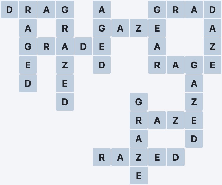 Wordscapes Passage - Spire - level 2549 puzzle answer