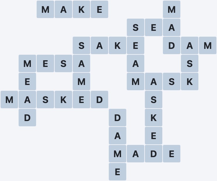 Wordscapes Air - Vast - level 2617 puzzle answer