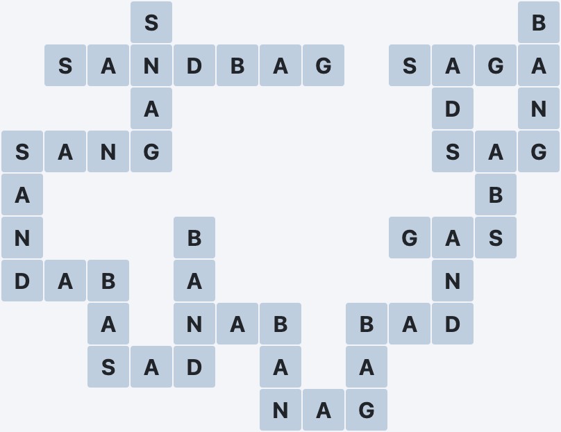 Wordscapes Peak - Peace - level 2783 puzzle answer