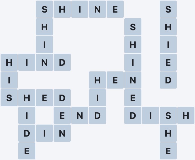 Wordscapes Tropic - Palm - level 278 puzzle answer