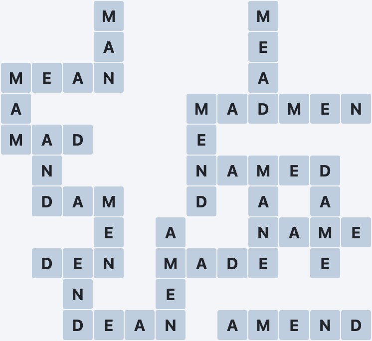 Wordscapes Ice - Light - level 2835 puzzle answer