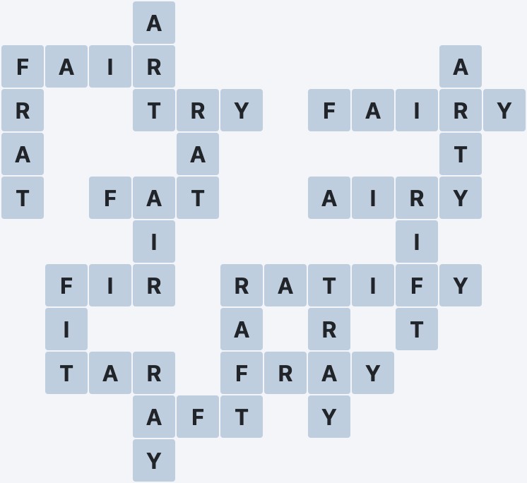 Wordscapes Ice - Light - level 2841 puzzle answer