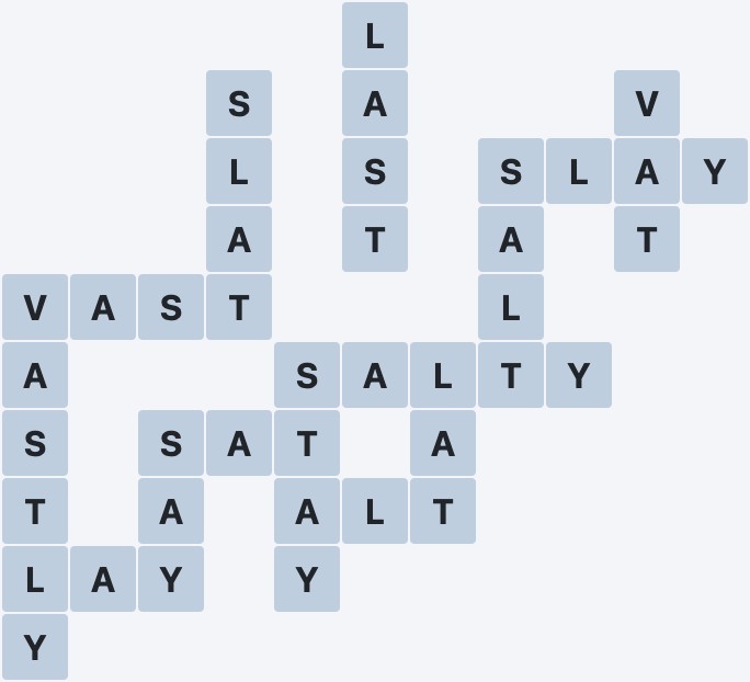 Wordscapes Tropic - Palm - level 285 puzzle answer