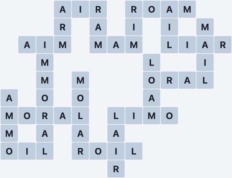 Wordscapes Ice - Snow - level 2875 puzzle answer