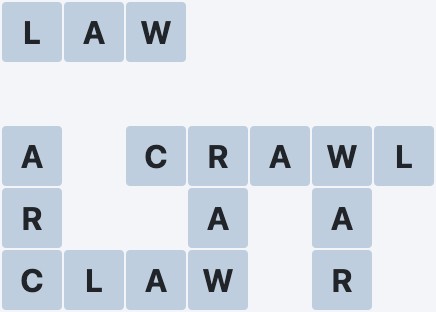 Wordscapes Forest - Dew - level 28 puzzle answer