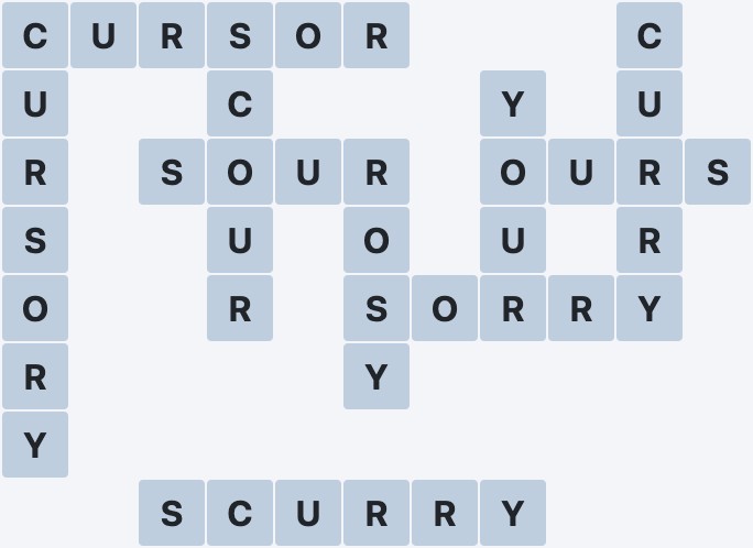 Wordscapes Fall - Birch - level 2980 puzzle answer