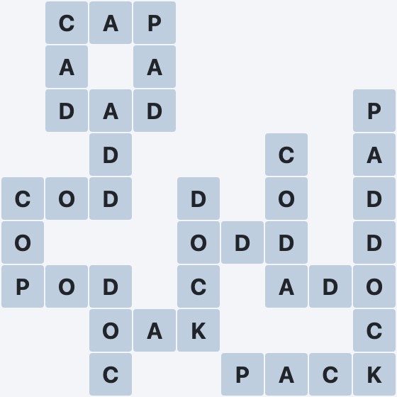 Wordscapes Fall - Oak - level 3013 puzzle answer
