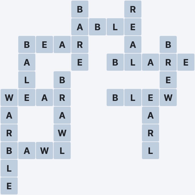 Wordscapes Rows - Lines - level 3140 puzzle answer