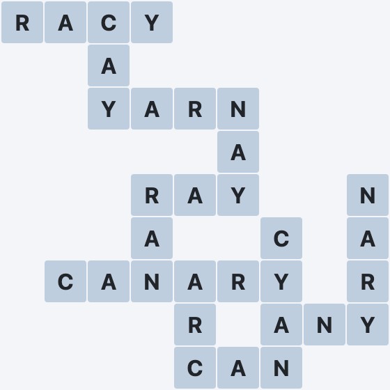 Wordscapes Rows - Far - level 3161 puzzle answer