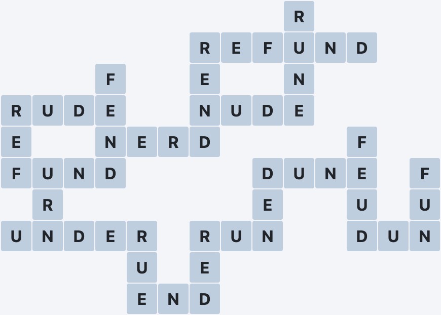 Wordscapes Basin - Chill - level 3203 puzzle answer
