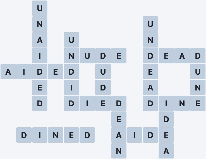Wordscapes Basin - Cove - level 3260 puzzle answer