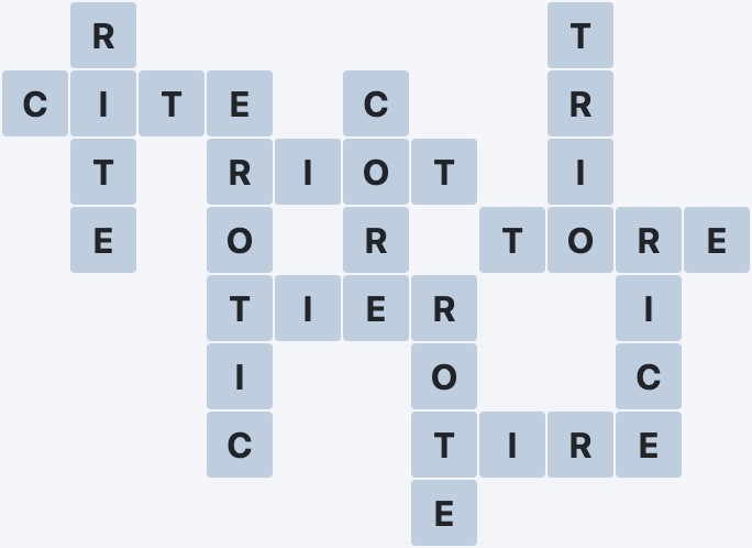 Wordscapes Basin - Cove - level 3261 puzzle answer