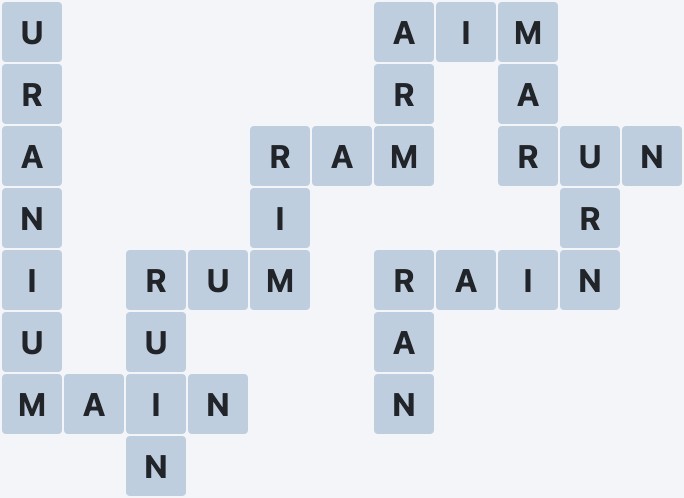 Wordscapes Basin - Marsh - level 3277 puzzle answer