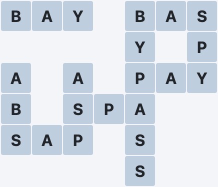 Wordscapes Majesty - Opal - level 3627 puzzle answer