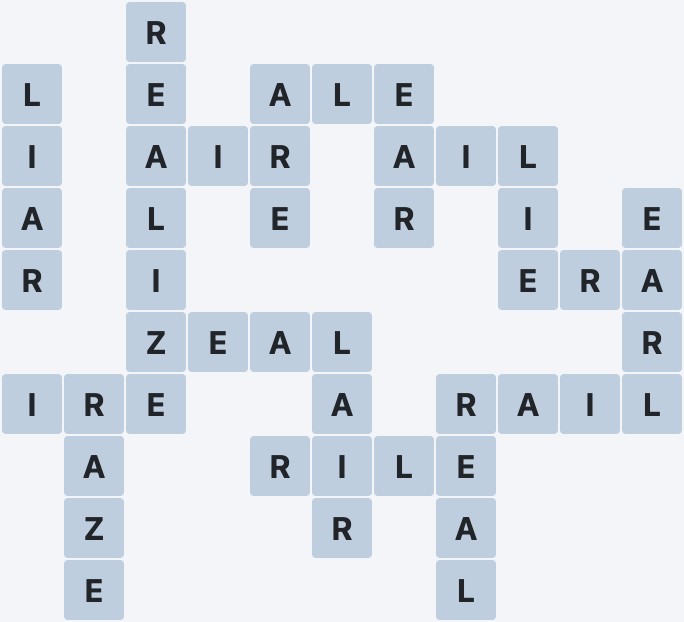 Wordscapes Ravine - Chasm - level 4177 puzzle answer