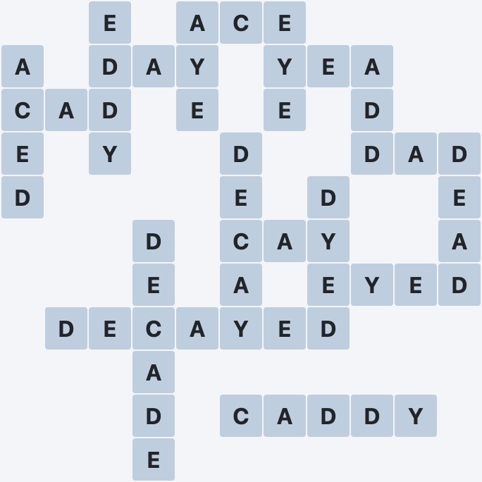 Wordscapes Ravine - Chasm - level 4184 puzzle answer