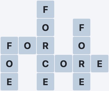 Wordscapes Forest - Flow - level 42 puzzle answer