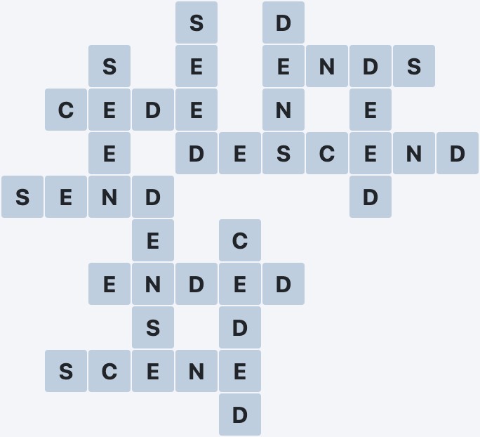 Wordscapes Arctic - Frigid - level 4342 puzzle answer