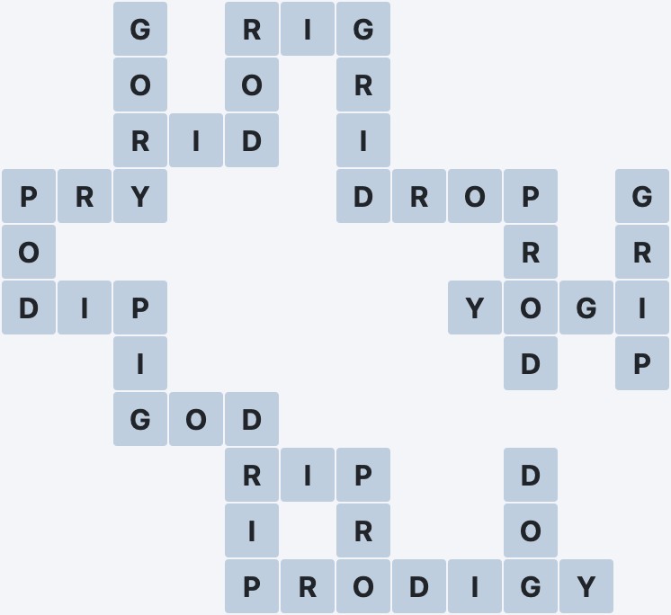 Wordscapes Galaxy - Depth - level 4458 puzzle answer