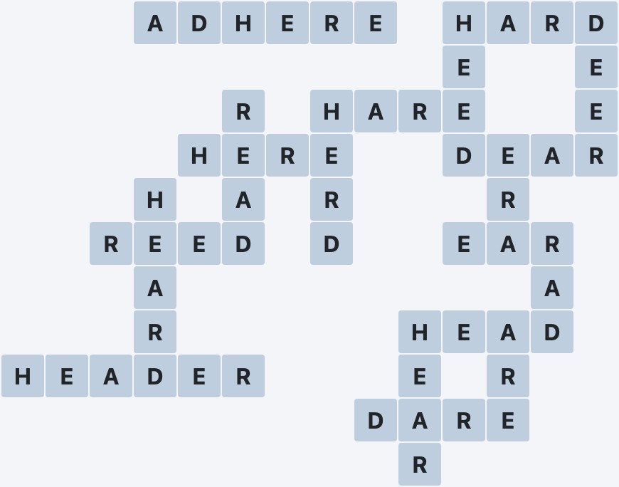 Wordscapes Tower - Geode - level 4500 puzzle answer