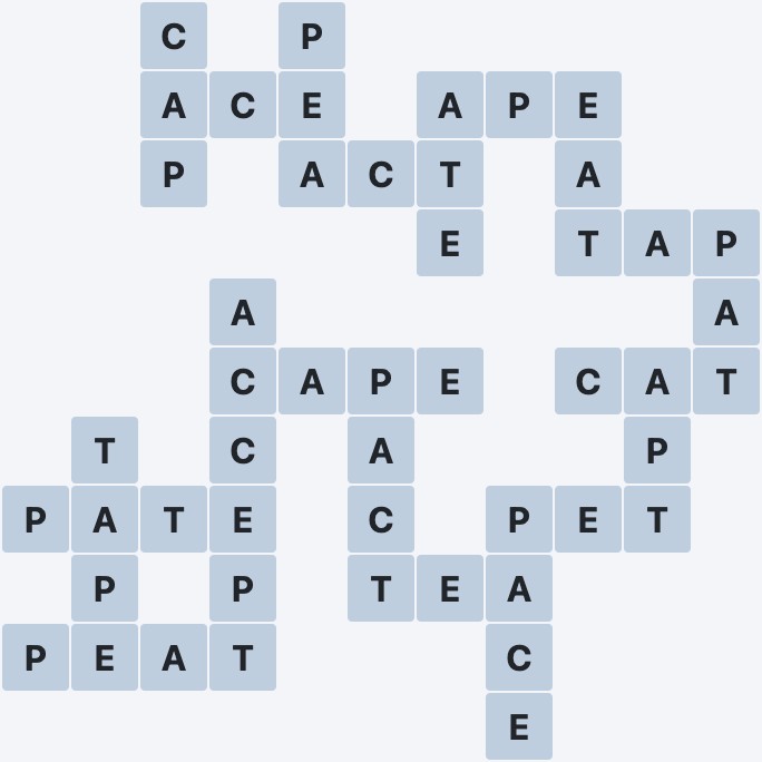 Wordscapes Placid - Flat - level 4613 puzzle answer
