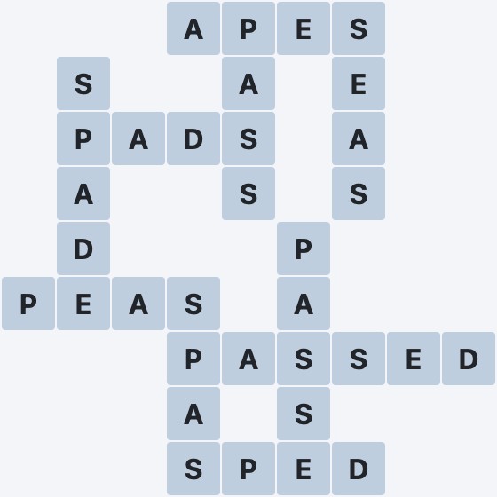 Wordscapes Thrive - Bud - level 4651 puzzle answer