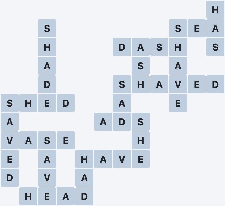 Wordscapes Thrive - Seed - level 4661 puzzle answer