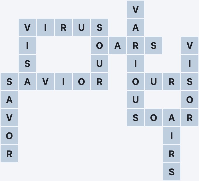 Wordscapes Thrive - Fern - level 4702 puzzle answer