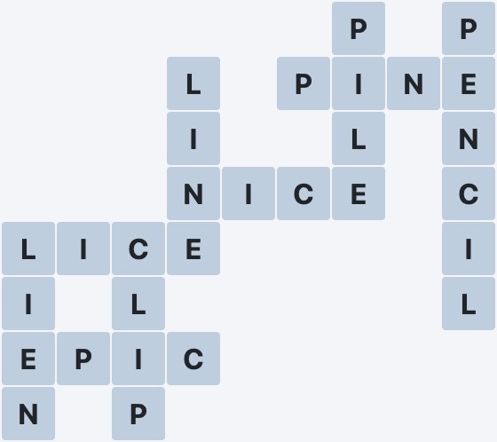 Wordscapes Frigid - Icicle - level 4813 puzzle answer