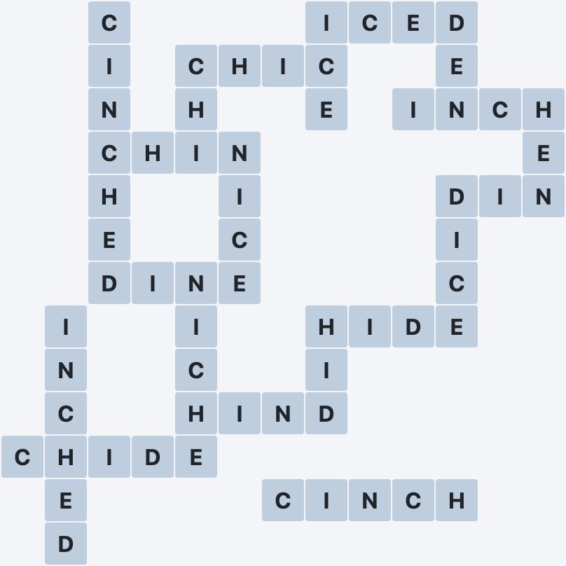 Wordscapes Frigid - Chill - level 4836 puzzle answer