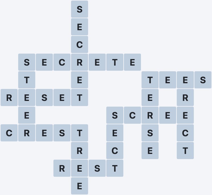 Wordscapes Crest - High - level 5092 puzzle answer