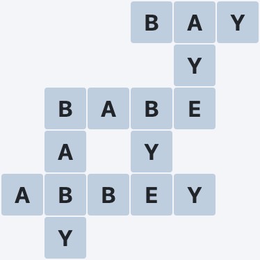 Wordscapes Forest - Fog - level 50 puzzle answer