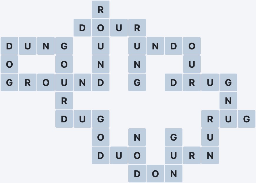 Wordscapes Wildwood - Adrift - level 5250 puzzle answer