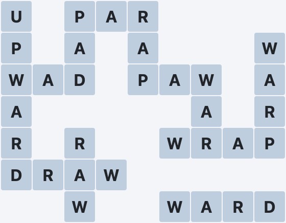 Wordscapes Wildwood - Adrift - level 5262 puzzle answer