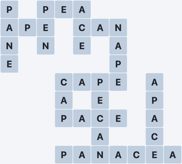 Wordscapes Bare - Tower - level 5282 puzzle answer
