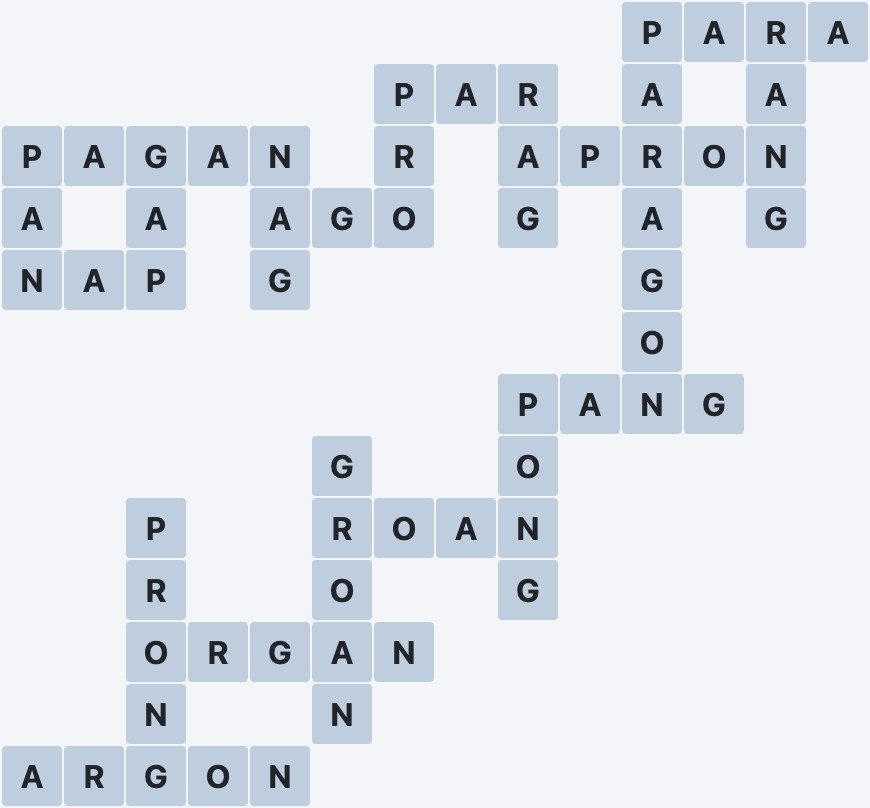 Wordscapes Bare - Tower - level 5296 puzzle answer