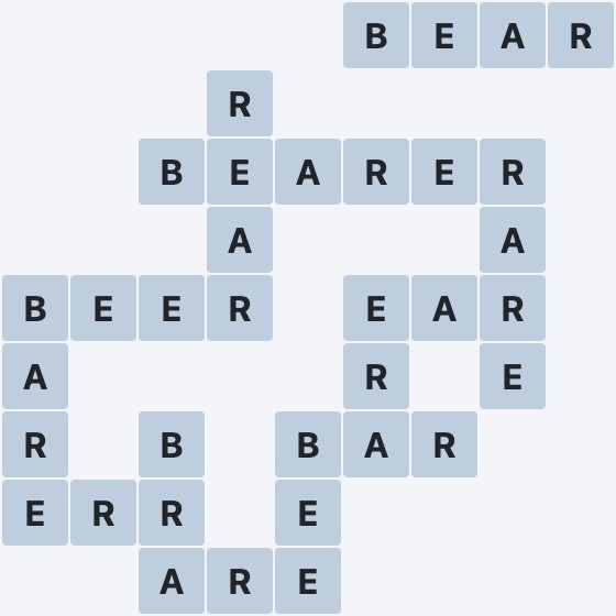 Wordscapes Bare - Stone - level 5301 puzzle answer
