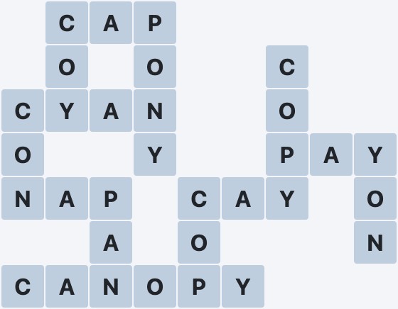 Wordscapes Tarn - Placid - level 5567 puzzle answer