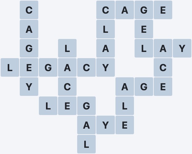 Wordscapes Canyon - Ravine - level 87 puzzle answer