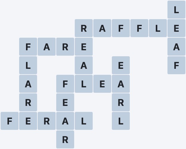 Wordscapes Field - Haze - level 911 puzzle answer
